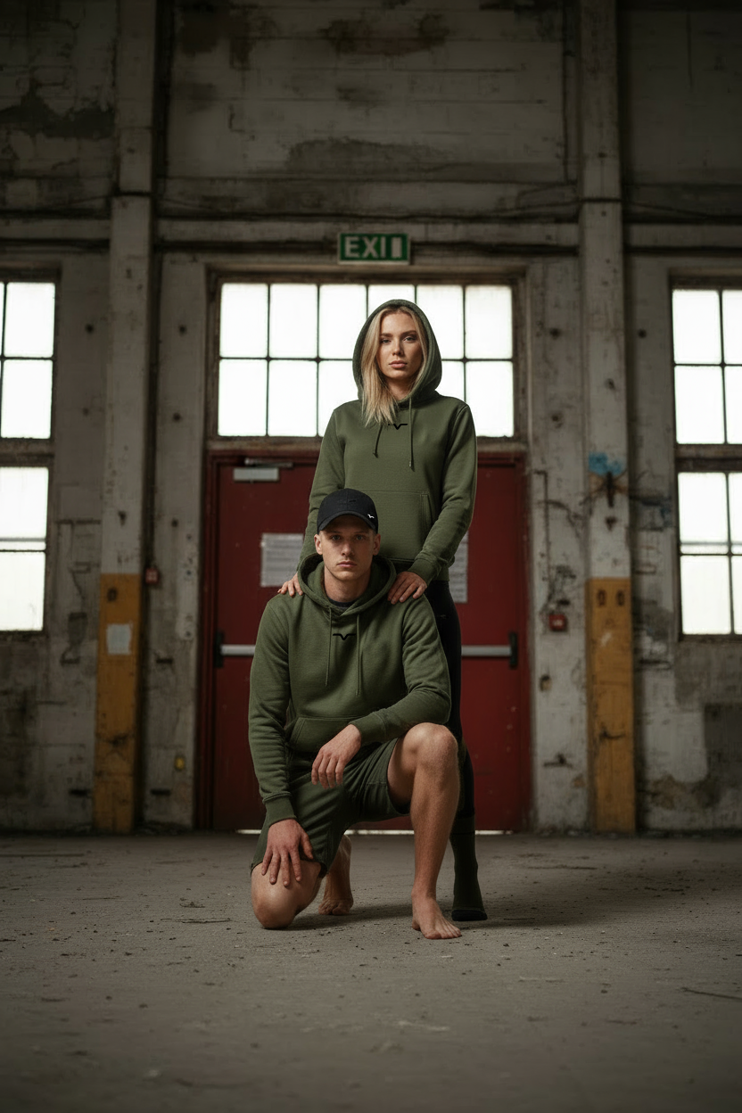 Hoodie Army OTL Verde Militare