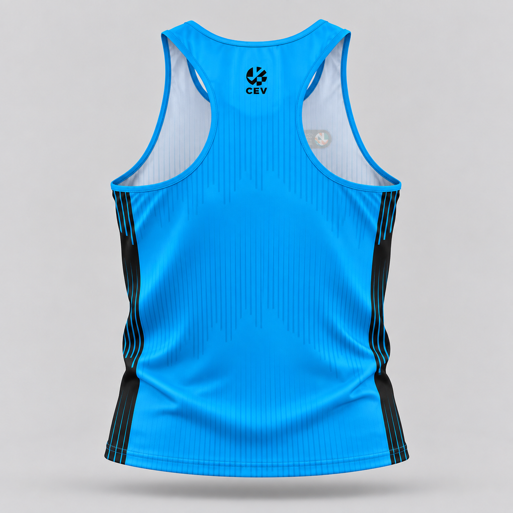 Canotta da beach volley azzurra – CEV European Cup 2026 Limited Edition