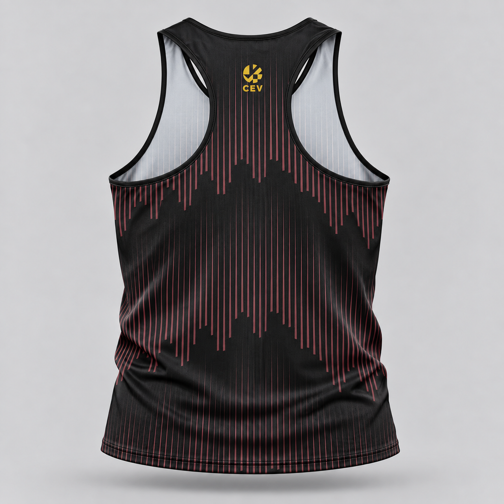 Canotta da beach volley granata – CEV European Cup 2026 Limited Edition