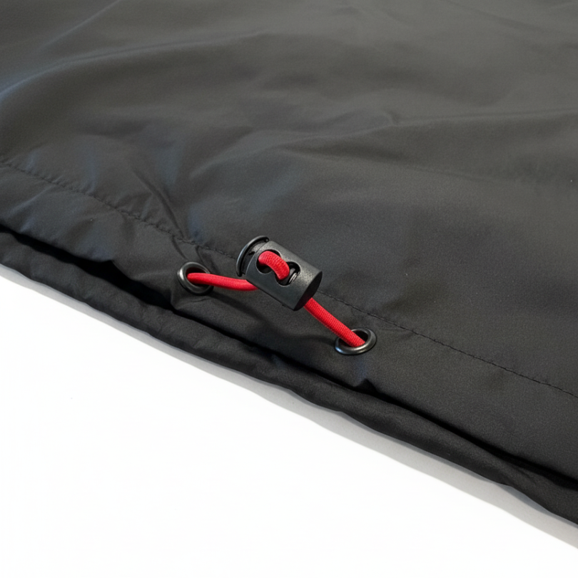 Antivento Nero con Tasca