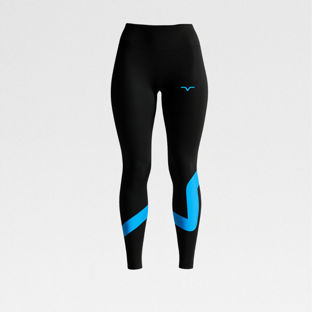 Leggins Donna - OTL Nero Logo Azzurro