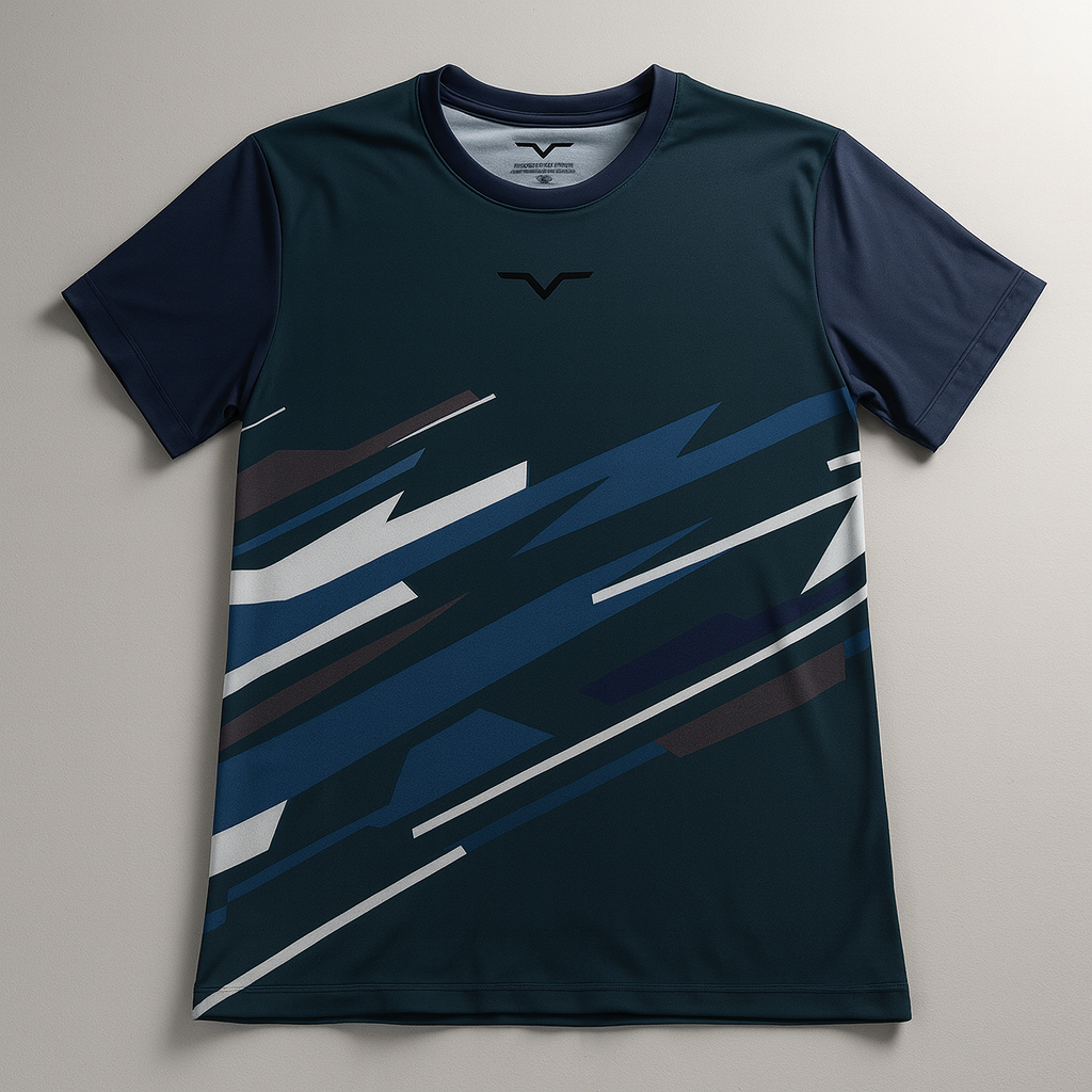 T-SHIRT PADEL OTL VERDE PETROLIO