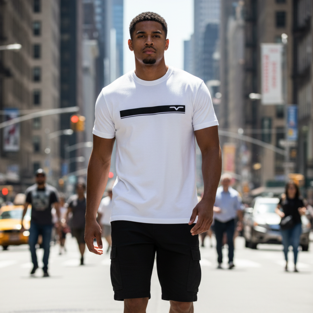 T-Shirt OTL Bianca - Linea Nera